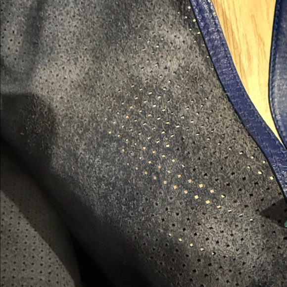 Michael Kors Elegant Blue Tote Bag silver leather purse handbag designer purse - Picture 7 of 9